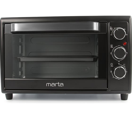 Изображение товара Духовой шкаф (мини-печь) 30 литров (конвекция, нержавеющая сталь, гриль) MARTA MT-4260 серый жемчуг 37249
