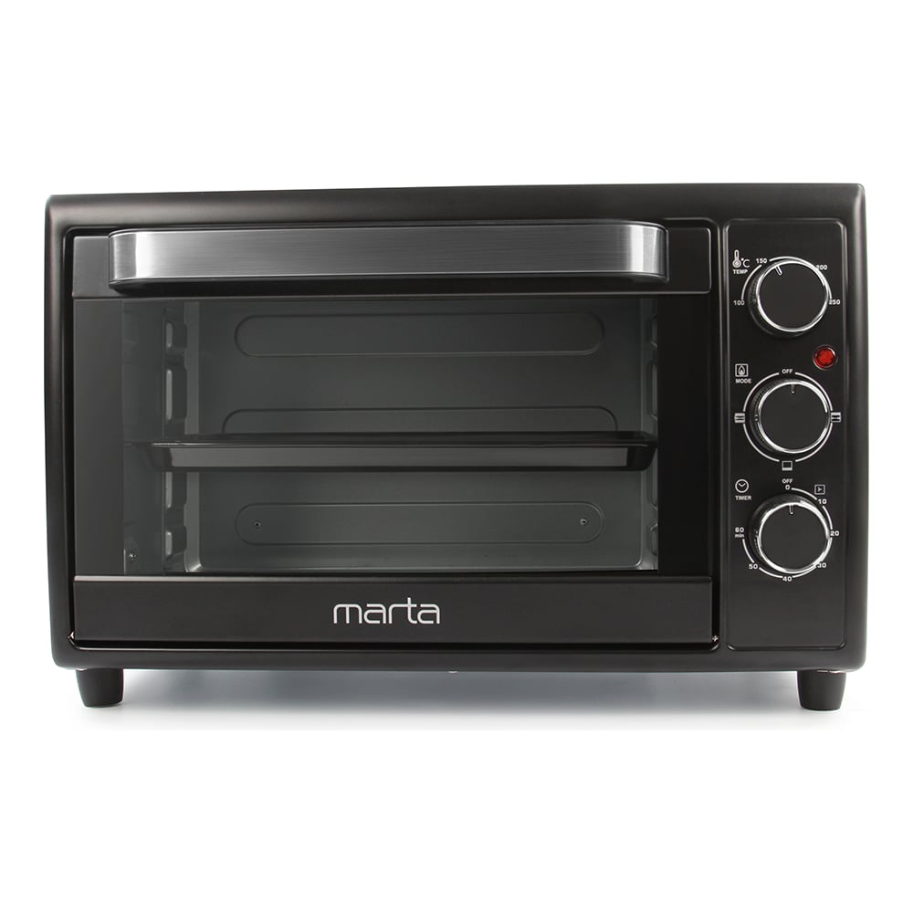 Изображение товара Духовой шкаф (мини-печь) 30 литров (вертел, шашлычница, гриль) MARTA MT-4265 черный жемчуг 37254