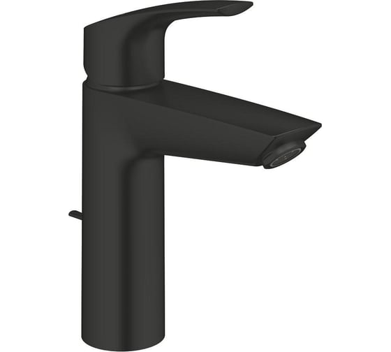 Изображение товара Смеситель для раковины GROHE Eurosmart с донным клапаном, M-Size, матовый черный 233222433