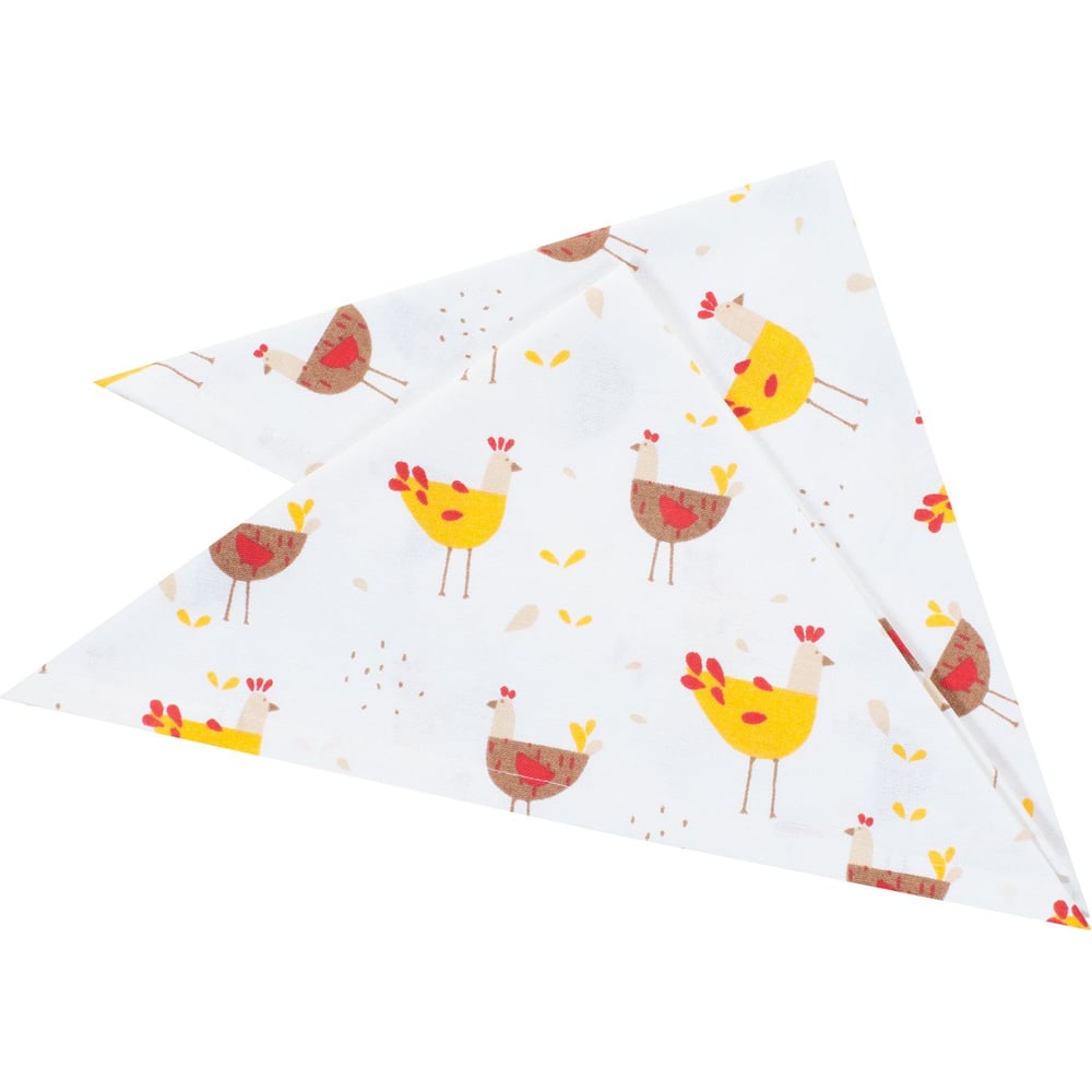 Изображение товара Набор подставок под приборы Guten Morgen Рогожка с рисунком Курочки