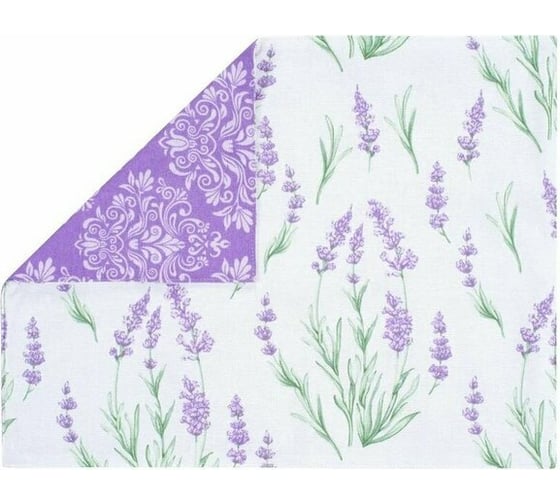 Изображение товара Набор подставок (салфеток) под приборы Guten Morgen Рогожка, Лаванда, комби (35x45 см (2 шт.)) СС-Лав-35-45-2