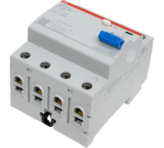 Изображение товара Выключатель дифференциального тока ABB F204 A-40/0,3 4 модуля 2CSF204101R3400