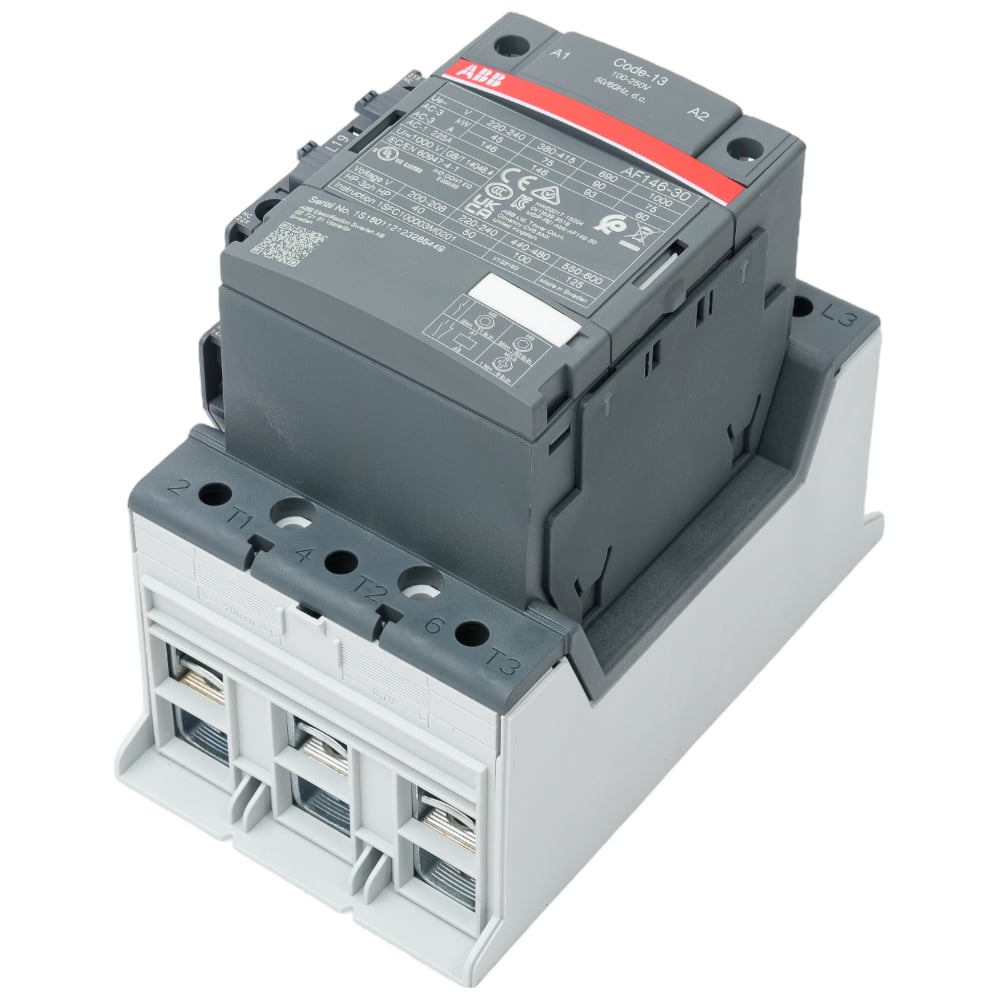 Изображение товара Контактор ABB AF146-30-11-13 146А AC3 нереверсивный 3Pol