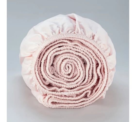 Изображение товара Простыня на резинке Guten Morgen поплин, гладкокрашенный, Розовый, 160x200 см ППрПР-12-2902-160-200