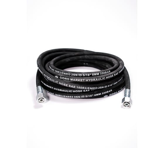 Изображение товара Шланг высокого давления 350 bar, соединение - гайка М22-М22, 20 м ООО ТД Гидромаркет 2SN-08-350-20-Com