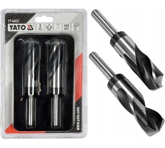 Изображение товара Набор сверл по металлу 2 шт, 26-28 мм YATO YT-44627