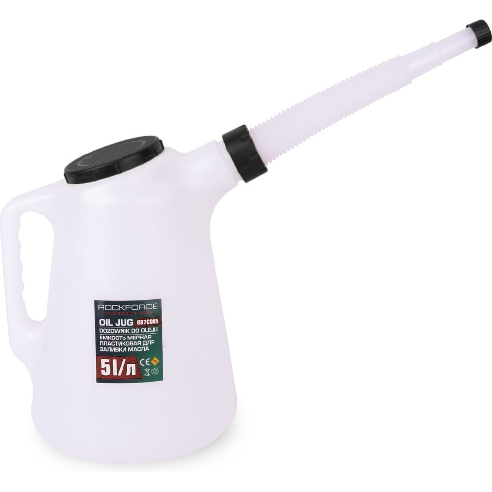 Изображение товара Пластиковая емкость для масла 5 л Rockforce RF-887C005 с носиком