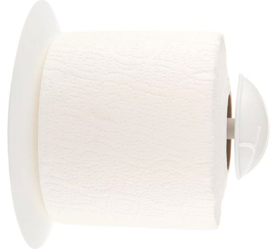 Изображение товара Держатель для туалетной бумаги МУЛЬТИДОМ Есо (снежно-белый). Размер 15,5x15x15 см. АС 34801000