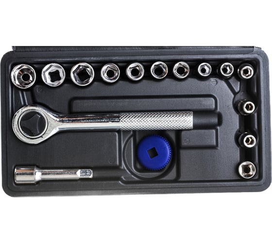 Изображение товара Набор инструментов TOYA 1/4" 4-13мм 16 предметов 58160