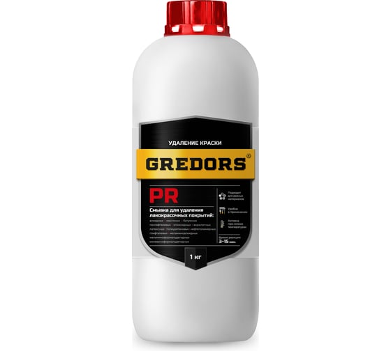 Изображение товара Универсальная смывка краски GREDORS PR, 1 кг с металла / Очиститель краски 103137