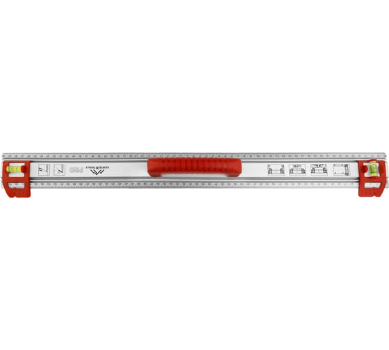 Изображение товара Разметочная линейка vertextools PROFI 60см, ручка-ABS, скользящие блоки с колбами 3046-16