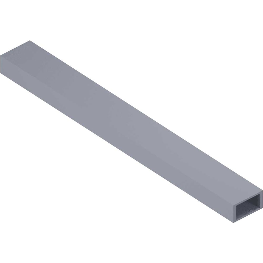 Изображение товара Труба прямоугольная Fiberpull FT 55x25x3x3 2м из стеклопластика серого цвет