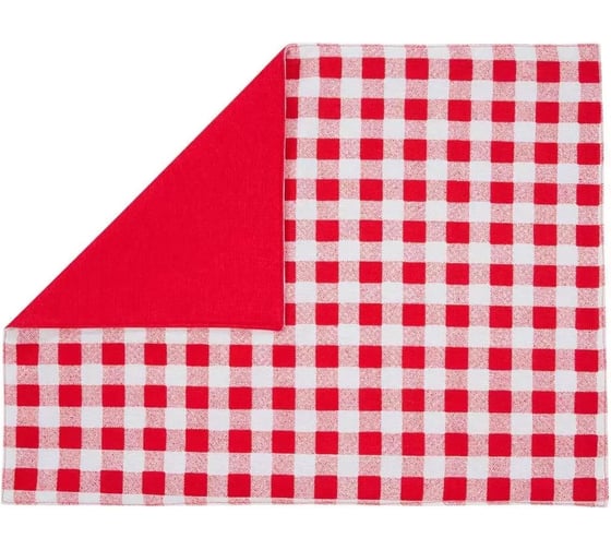 Изображение товара Набор салфеток сервировочных Guten Morgen рогожка, Клетка красная, наб., 40x40 см, 2 шт. СС-КЛКРС-40-40-2