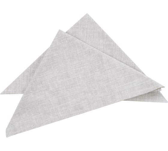 Изображение товара Набор салфеток сервировочных Guten Morgen рогожка, Серый под лен, 40x40 см, 2 шт. ССрс-40-40-2