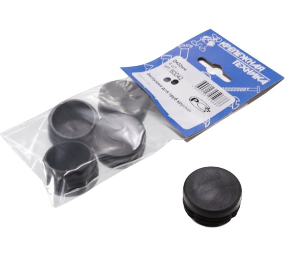 Изображение товара Круглая заглушка для труб крепежная техника D32 мм 4 шт 60042