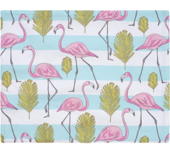 Изображение товара Набор салфеток сервировочных Guten Morgen рогожка, Фламинго, 40x40 см, 2 шт. ССр-Флм-40-40-2
