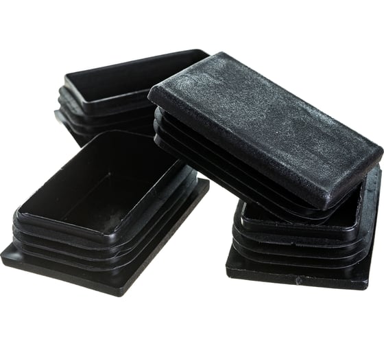 Изображение товара Прямоугольная заглушка для труб крепежная техника 40х60 мм 4 шт 60048