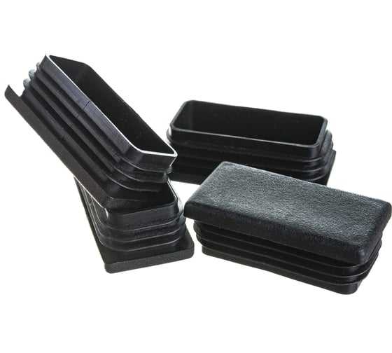 Изображение товара Прямоугольная заглушка для труб крепежная техника 25х50 мм 4 шт 60046