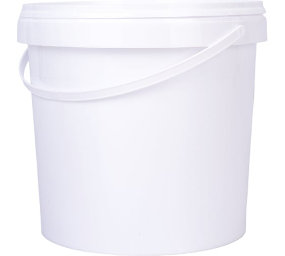 Изображение товара Круглое ведро с белой крышкой Тара.ру п/п, 3 л, белое 03820