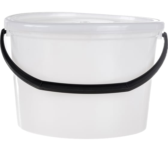 Изображение товара Овальное ведро с крышкой Тара.ру ПНД полиэтилен, 15 л 00250