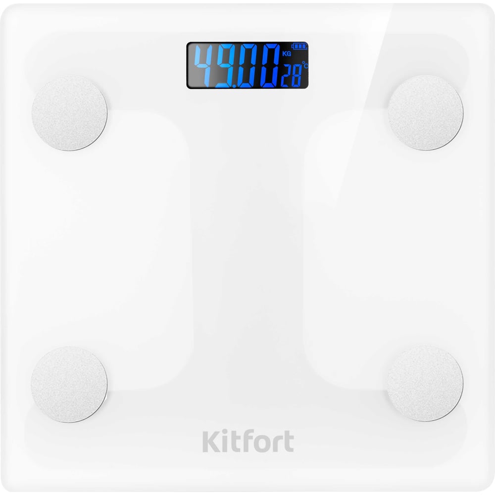 Изображение товара Напольные электронные весы KITFORT КТ-845 с расчетом ИМТ и Bluetooth