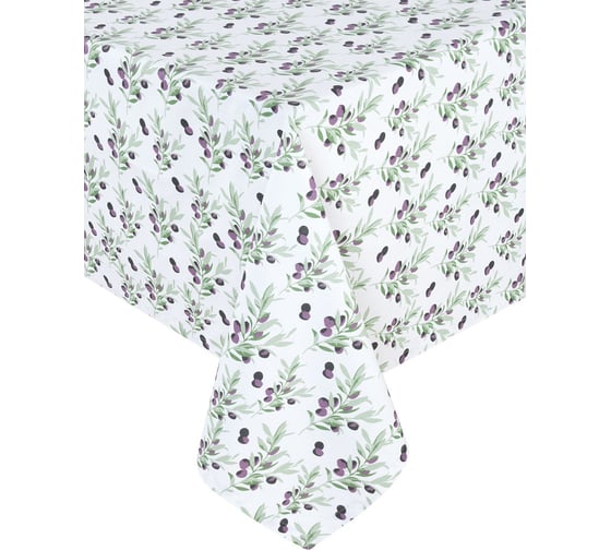 Изображение товара Скатерть Guten Morgen рогожка, Маслины, 140x150 см СР-МС-140-150