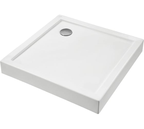 Изображение товара Поддон SANTEK ПАЛЕРМО акриловый квадрат 90x90 белый (сифон, регулируемые ножки) 1WH302476