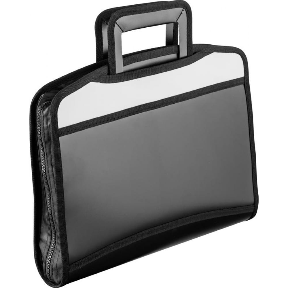 фото Папка-портфель attache черный, серая вставка, с выдвижными ручками 331731