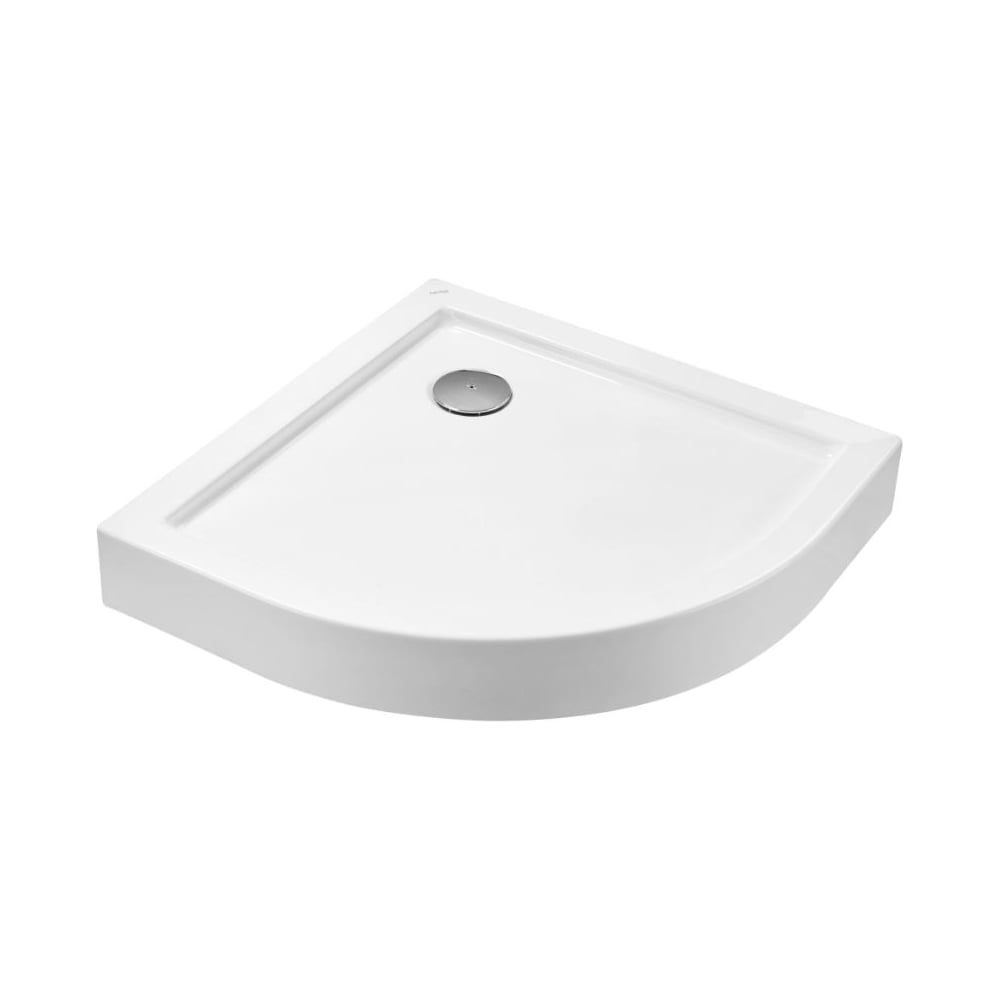 Изображение товара Поддон SANTEK ПАЛЕРМО 80x80 акриловый четверть круга белый с сифоном