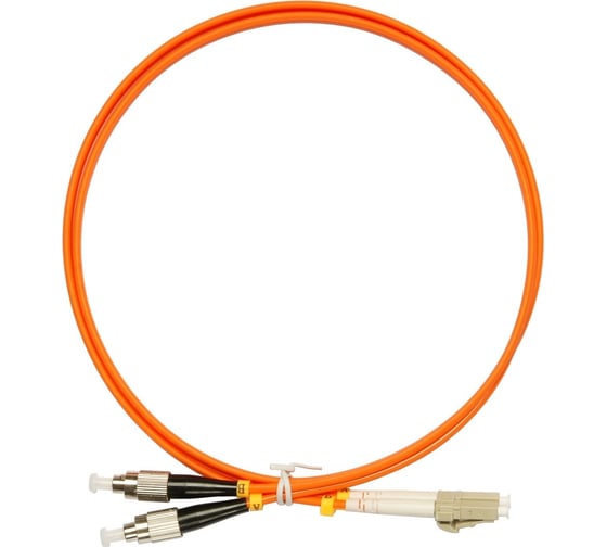 Изображение товара Оптический патч-корд TopLAN, дуплексный, MM 50/125, 1,5 м, DPC-TOP-OM2-FC/P-LC/P-1.5