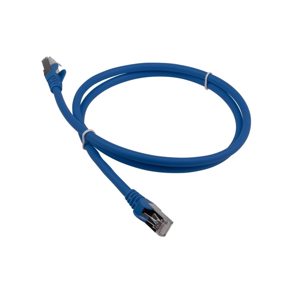 фото Патч-корд lanmaster rj45 - rj45, 4 пары, s/ftp, категория 6a, 10 м, синий, lszh, lan-pc45/s6a-10-bl