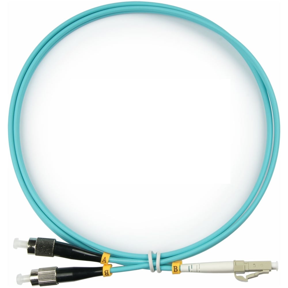 Изображение товара Оптический патч-корд TopLAN DPC-Топ-OM3-FC/P-LC/P 4 м дуплексный