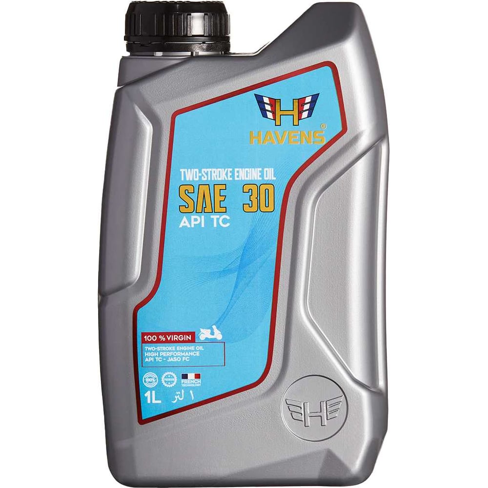 Изображение товара Масло 2T SAE 30 API TC JASO FC 1L HAVENS для садовой техники