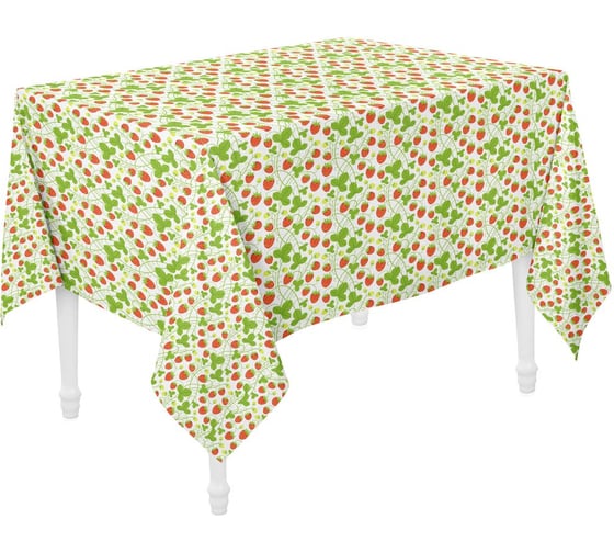 Изображение товара Скатерть Guten Morgen рогожка, Земляника, набор, 140x180 см СР-Земл-140-180