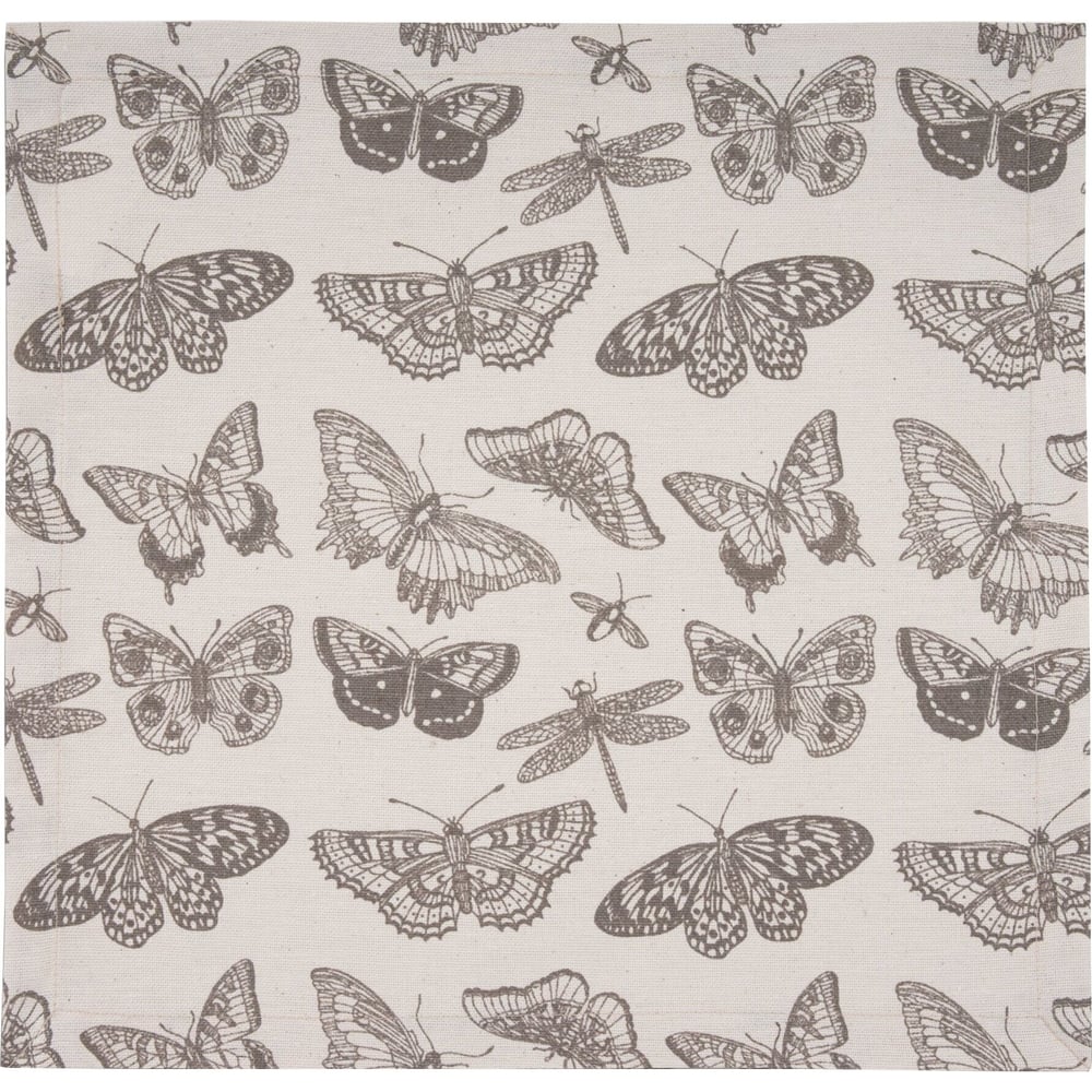 Изображение товара Сервировочная салфетка Guten Morgen рогожка бабочки 40x40 см