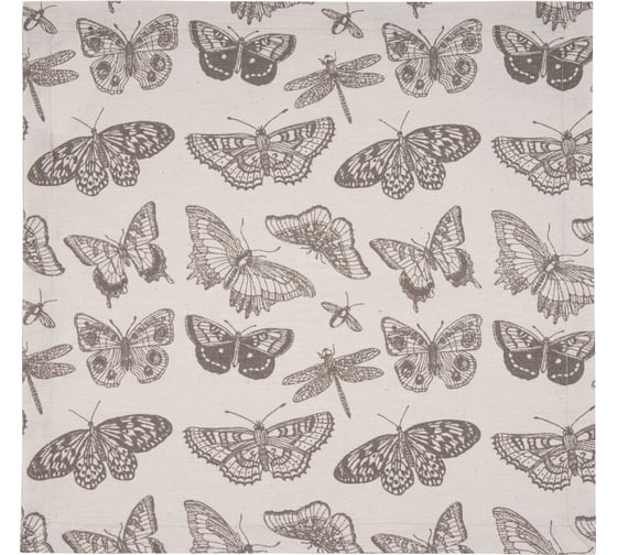 Изображение товара Салфетка сервировочная Guten Morgen рогожка, Бабочки, 40x40 см СС- БС-40-40