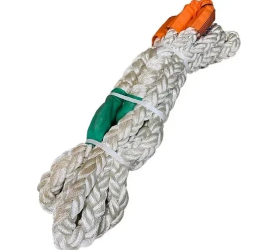Изображение товара Буксировочный трос ООО ПКФ Сварком 42 мм диаметр, 5 м длина (масса автомобиля - 50 тн) из полиамидного каната cр17706