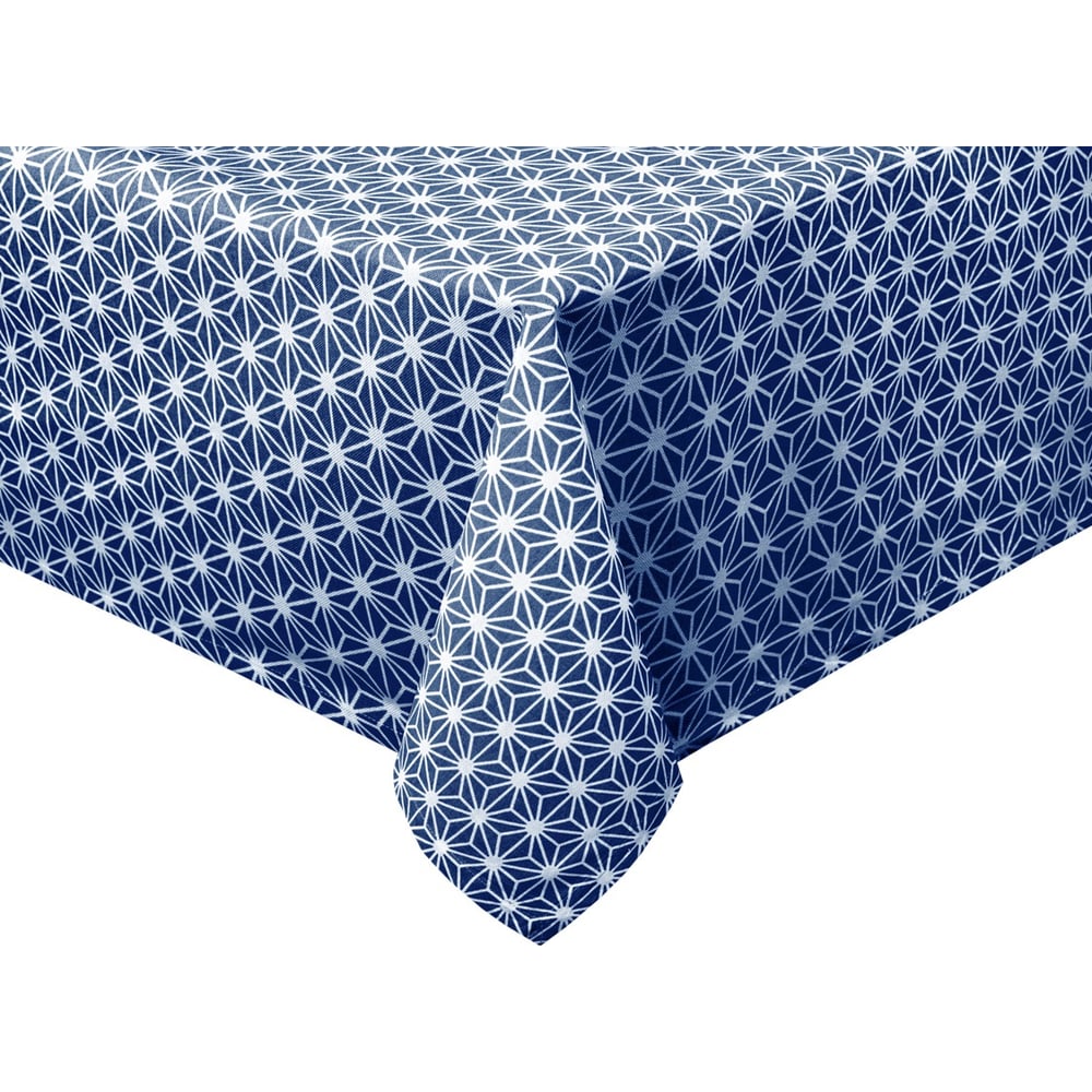 Изображение товара Скатерть Guten Morgen рогожка 140x150 см синяя абстракция моющаяся