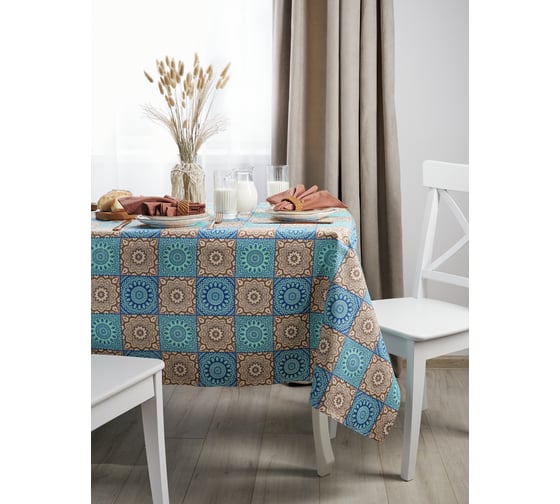 Изображение товара Скатерть Guten Morgen рогожка, Бруней, набор 140x150 см Ср-Брун-140-150