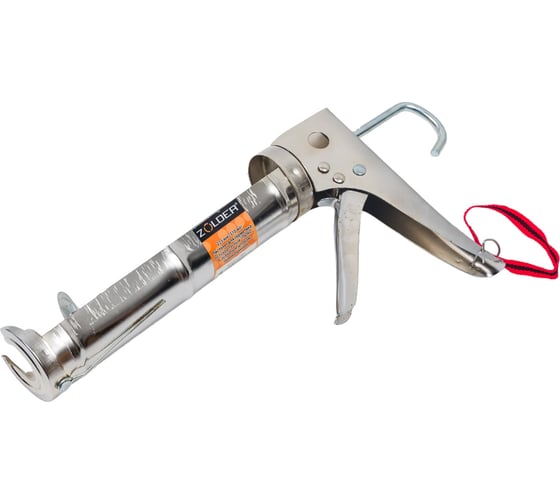 Изображение товара Пистолет для герметиков ZOLDER Люкс оцинкованный, полукорпусный, зубчатый шток 1/24 С803