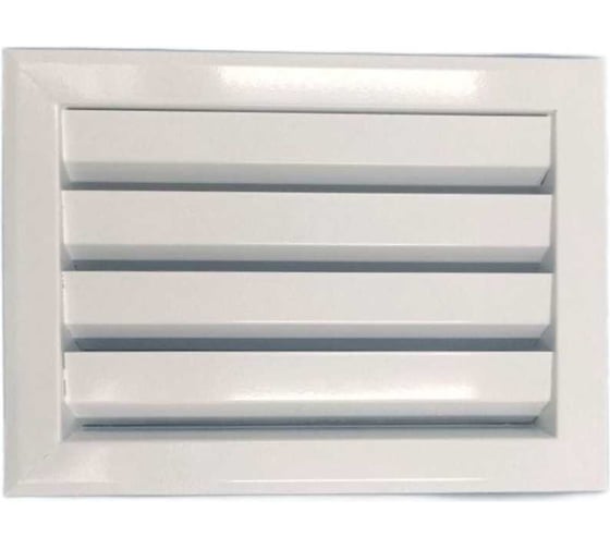 Изображение товара Решетка металлическая жалюзийная с фланцем 500x200 мм ВИЕНТО РМЖФ-5020