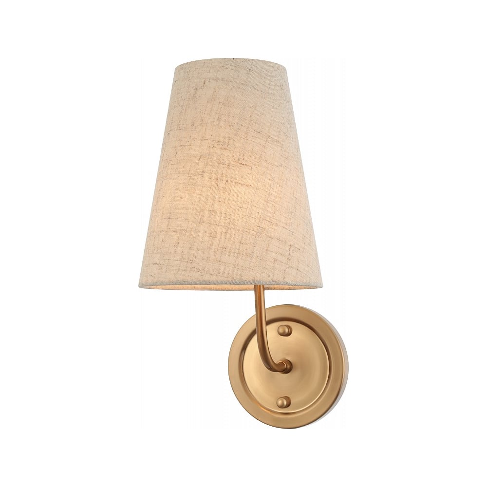 Изображение товара Бра Rivoli Michele 4111401 с тканевым плафоном и цветом меди