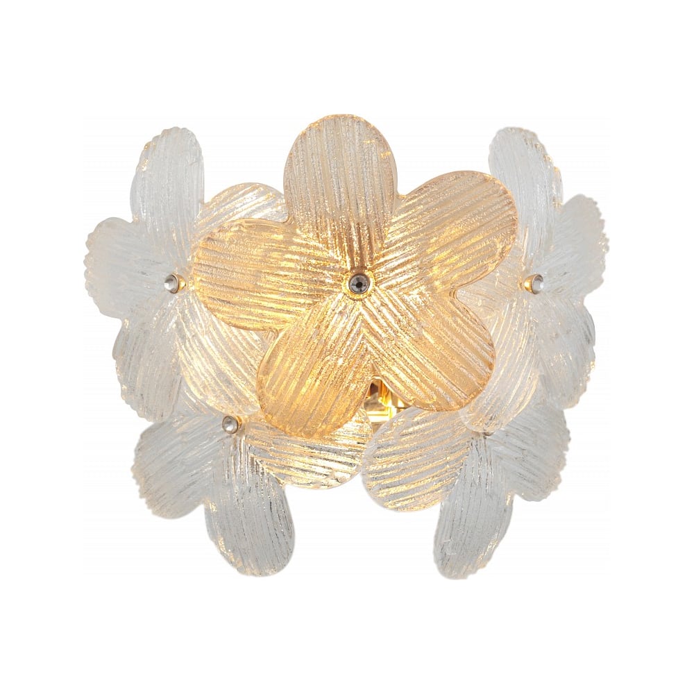 Изображение товара Роскошный настенный светильник Rivoli Ethel 6132401 с плафоном из стекла золото