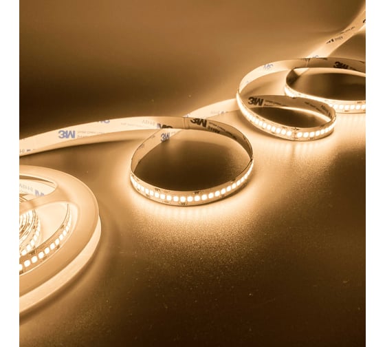 Изображение товара Светодиодная лента Geniled 2м 12V 20Вт/м 3000k теплая подсветка 240 led/m IP33 10мм 03586