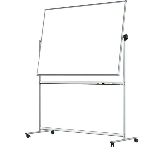 Изображение товара Вращающаяся магнитно-маркерная доска Attache на роликах, лак 142344