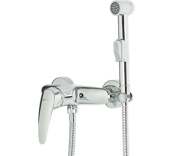 Изображение товара Смеситель настенный с гигиеническим душем Lemark Линара, хром LM0418C