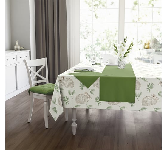 Изображение товара Скатерть Guten Morgen рогожка, Forest party, наб., 110x140 см Ск-ФП-110-140