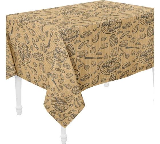 Изображение товара Скатерть Guten Morgen рогожка, Good food, наб., 140x180 см Ср-ГФ-140-180