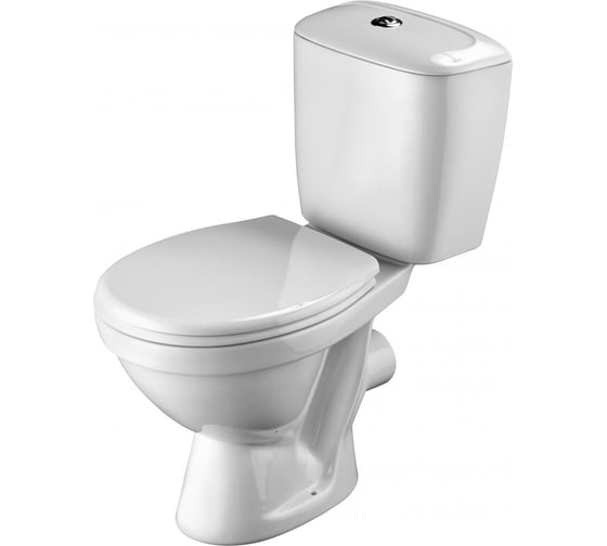 Изображение товара Унитаз-компакт Santek Паллада эконом: 2-реж., полипроп, метал крепеж 00039150 1WH302371