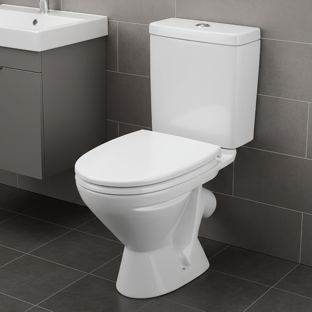 Изображение товара Унитаз-компакт Santek Лига напольный с каскадным сливом 2 режима белый